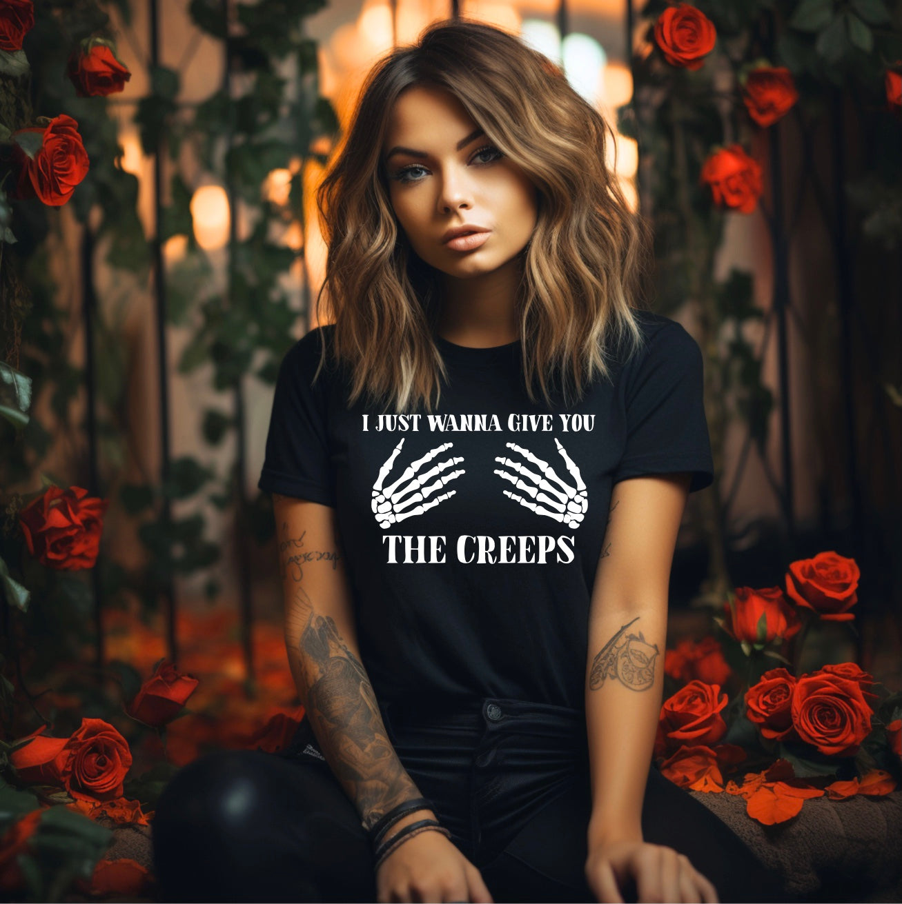 Creepin Caress Graphic T-shirt