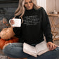 Women's Romance Book Lovers Black Crewneck Sweater