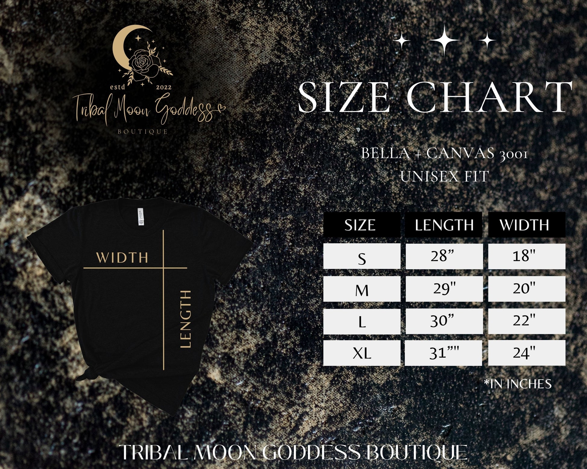 There's A Little Witch In All Of Us Crew Neck T-shirt Size Guide