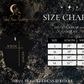 Tribal Moon Goddess Boutique Size Chart